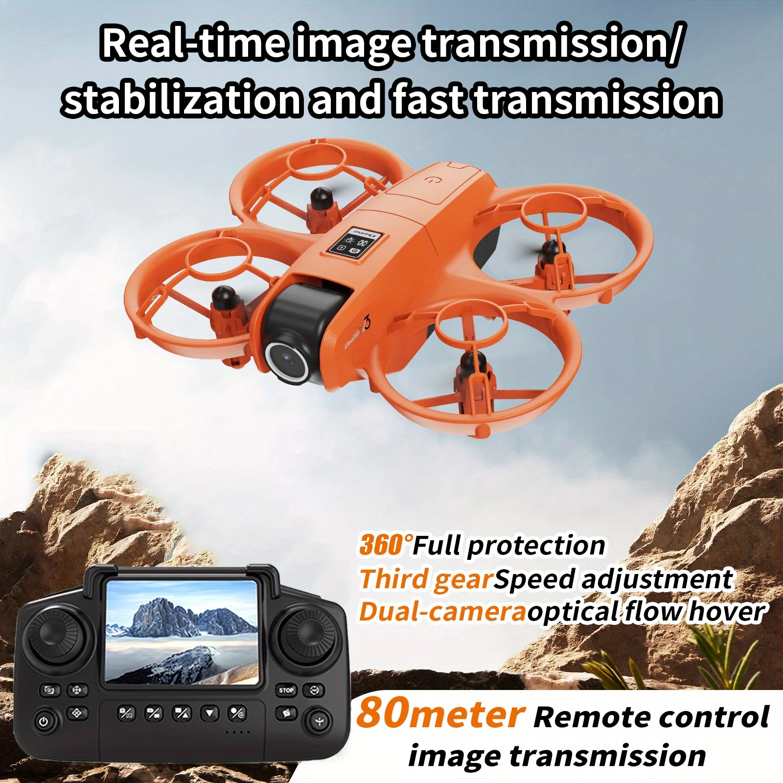Drone Racing Camera - YL3 Faltbare Reise-Drohne, HD-Doppelkameras mit Bildstabilisierung,