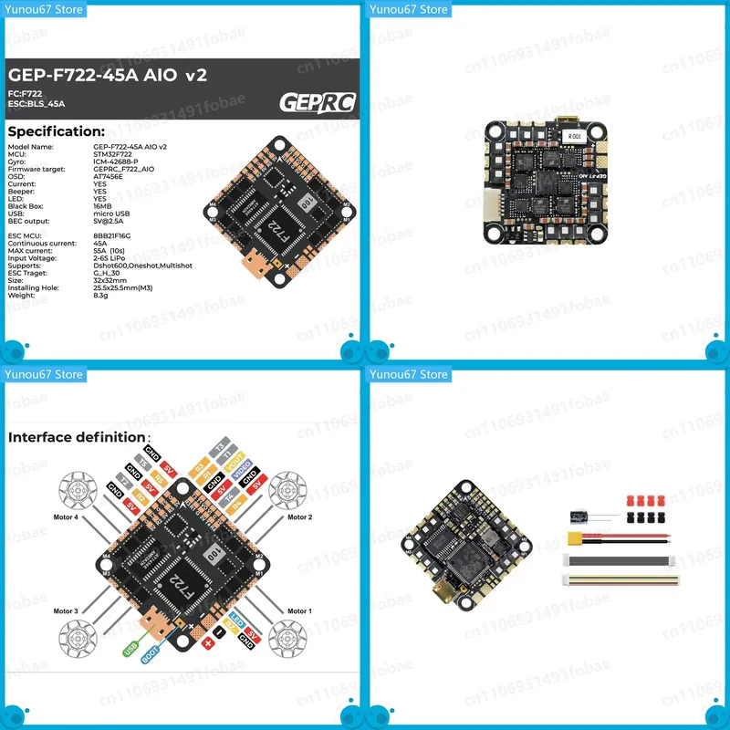 GEPRC GEP-F722-45A AIO V2 Flug – Drone Racing Flight Controller Bewertung und Preis