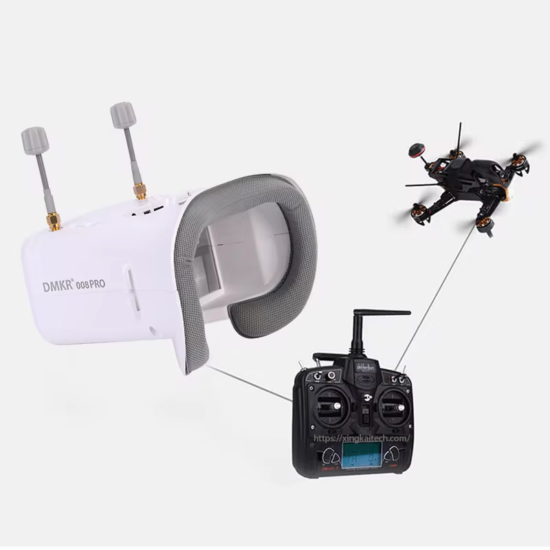5,8 G 4,3 Zoll HD LCD FPV-Bril – Drone Racing Goggles Bewertung und Preis
