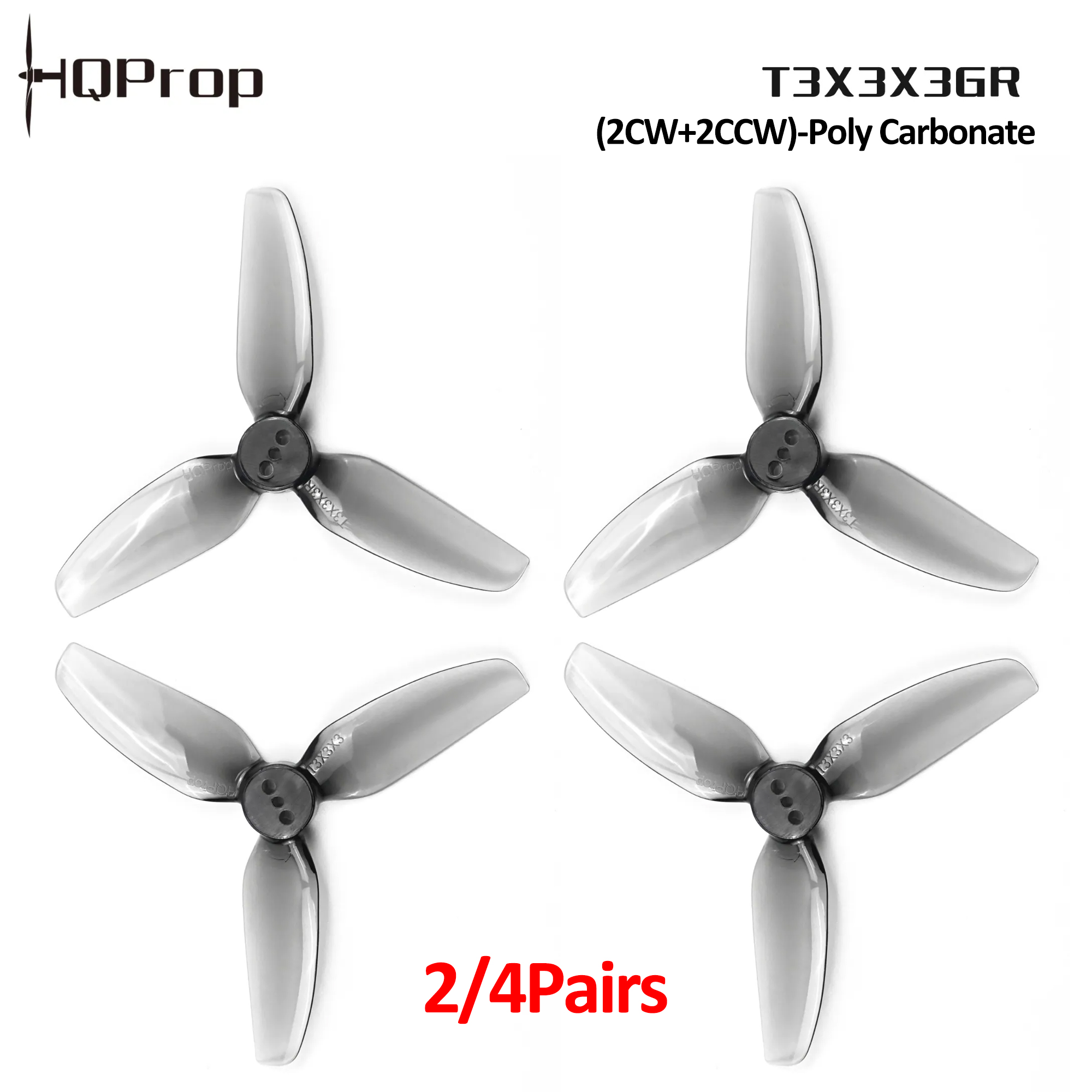 2/4 Paare HQProp T3X3X3GR Prop – Drone Racing Motor Bewertung und Preis